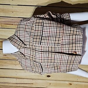 Express Plaid Crop Jacket